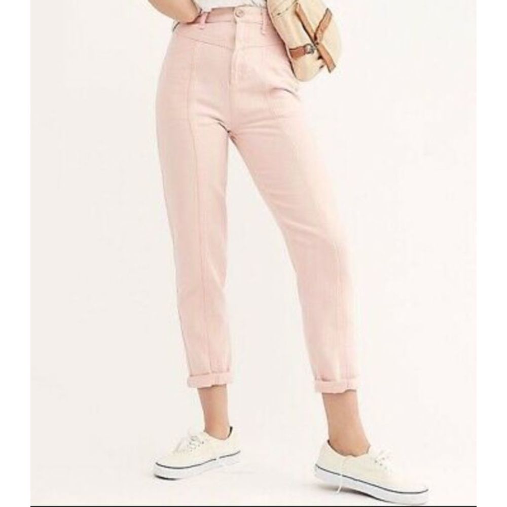 Free People Women's Soft Pink Skinny Jeans Size 26